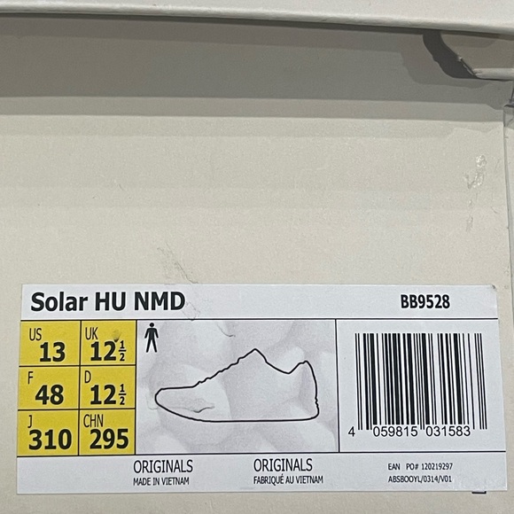 Adidas Pharrell HU NMD size 13 worn once mint condition